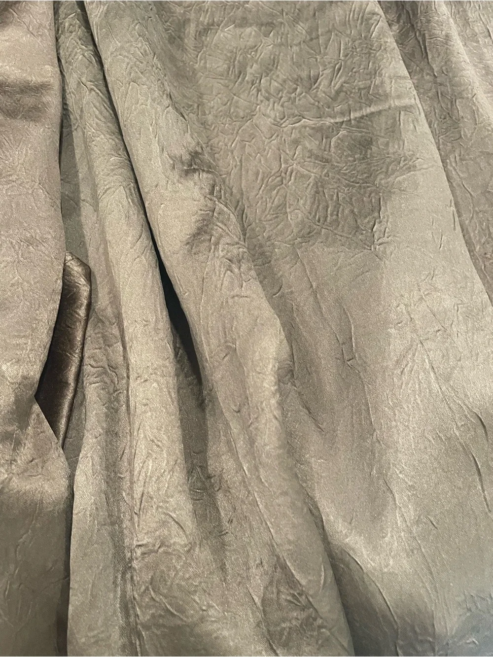 4 Panels Shimmery Chocolate Brown Wrinkle  Style Rod Pocket Curtains 4 ft x 7 f